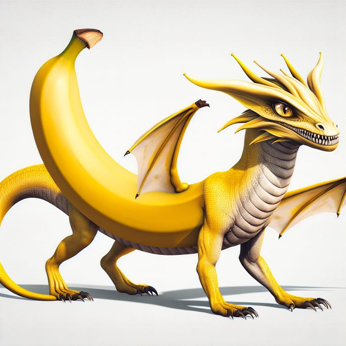 Banana Dragon: Unusual Fusion Creature Imagery