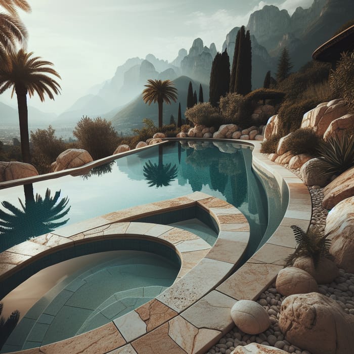 Travertine Poolside | Outdoor Design