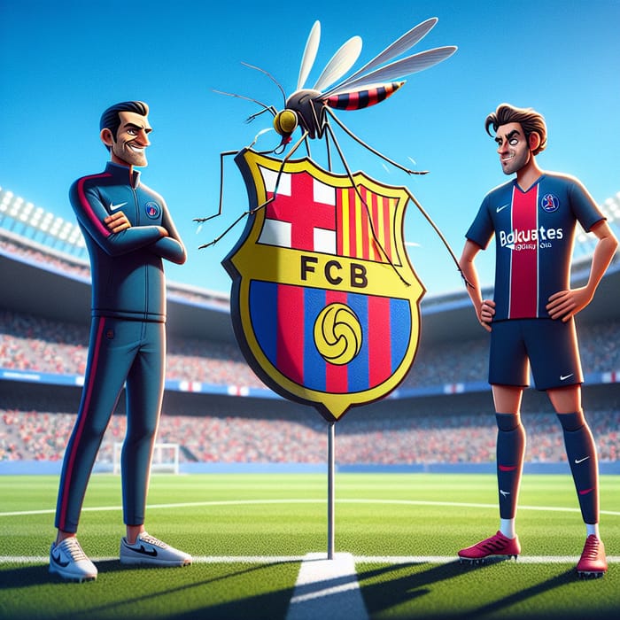 Epic PSG Rivalry Animation Featuring Luiz Enrique & Dembélé