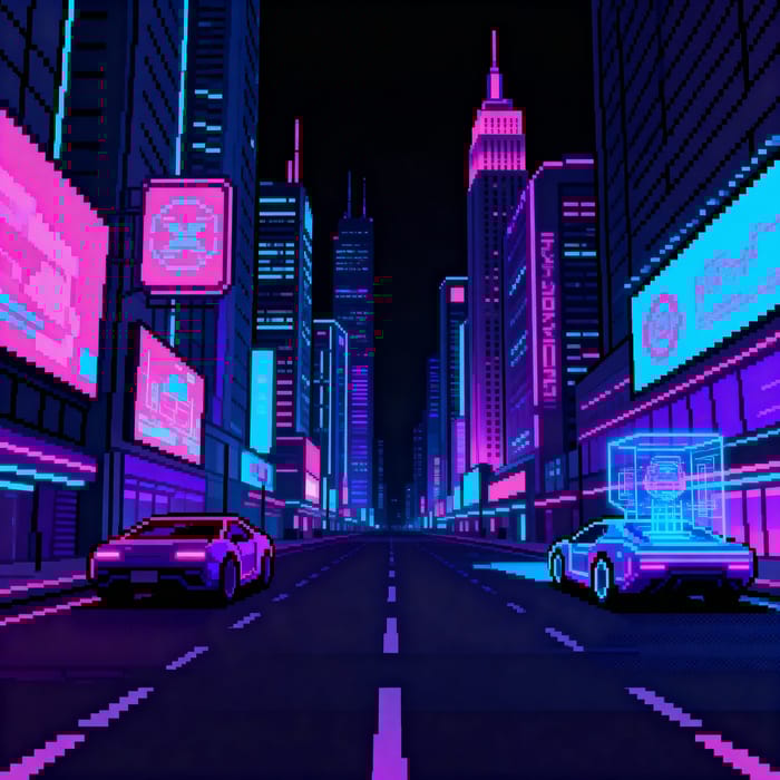 Cyberpunk Pixel Art Wallpaper for Your Screen Cyberpunk Pixel Art Wallpaper for Your Screen