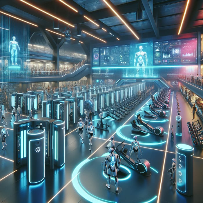 Futuristic Gym: Cutting-Edge Technology & Innovative Design