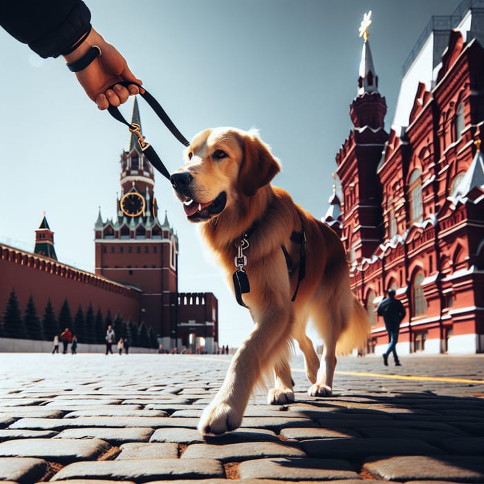 Red Square Dog Walking: Canine Serenity Amid Iconic Architecture