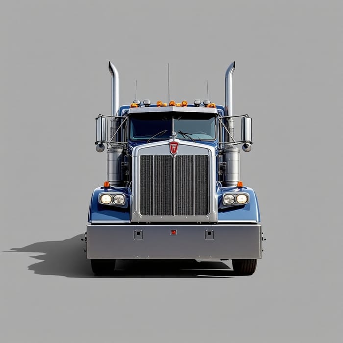 Kenworth Semi Truck - No Background Image