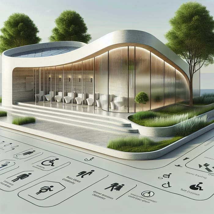 Modern Architectural Design for Public Restrooms