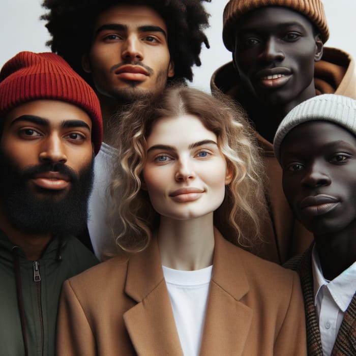 White Woman Among Black Men