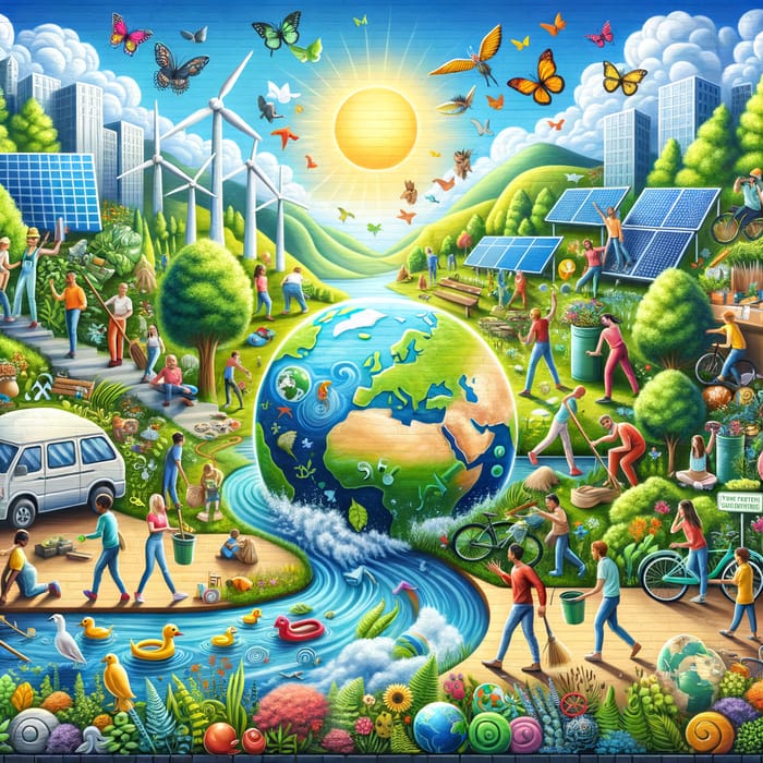 Environment Awareness Mural Art - Depicting Environmental Concepts