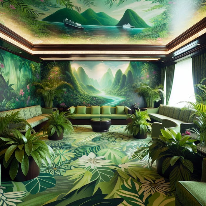 Luxurious Cruise Ship Room with Te Fiti Vibes