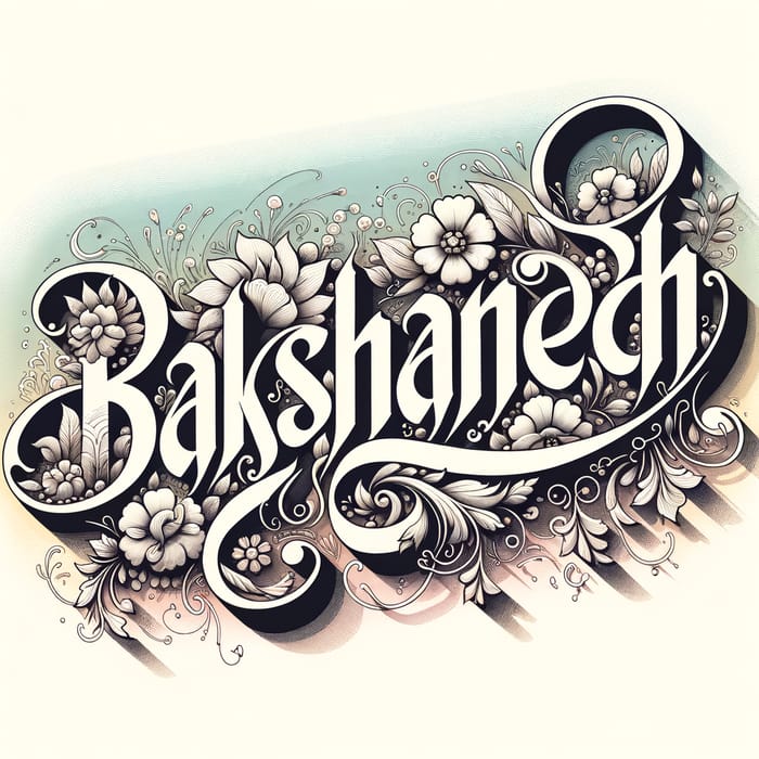 Bakshandeh Word Art in Classic Style