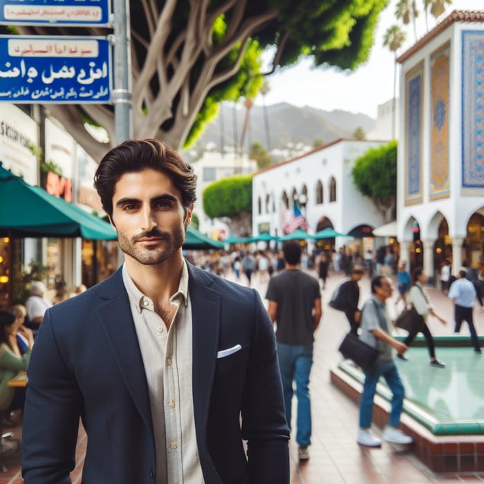 Alex Helmi in Persian Square, Westwood LA | Vibrant Multicultural Scene