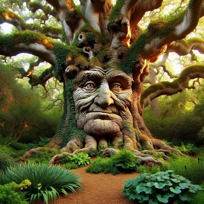 Grandpa Oak: Centuries-Old Wisdom in Enchanted Garden