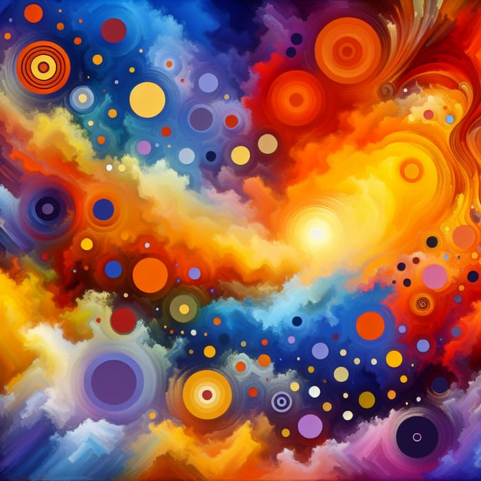 Joyful Sunset Colors - Abstract Art Inspiration