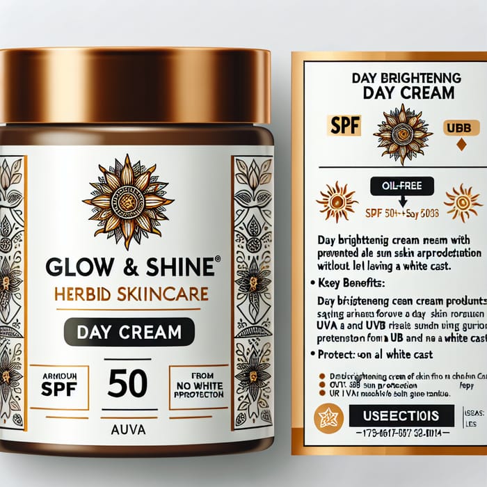 Herbal Glow and Shine Day Cream SPF 50++ with UVA and UVB Protection