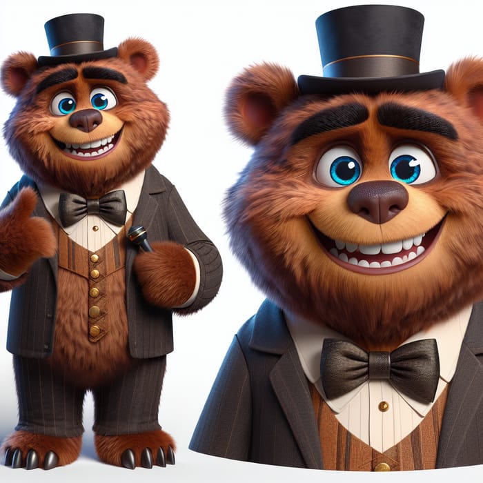 Freddy Fazbear: Enchanting Bear-Like Figure with Friendly Determination