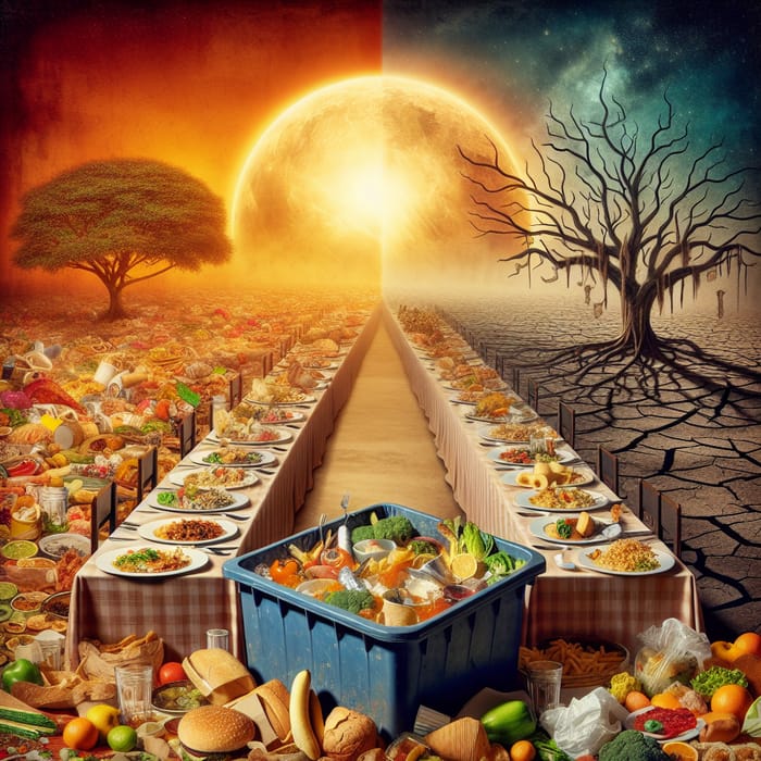 Food Waste Crisis: A Haunting Visual Depiction