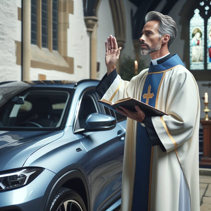 Blessing Ceremony for Car | Traditional Ritual at Local Church