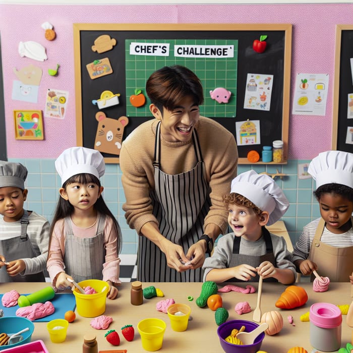 Chef's Challenge Activity for 4-Year-Olds in Preschool Classroom