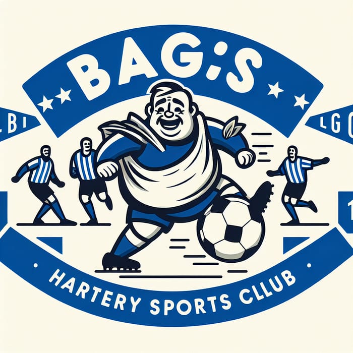 Playful Football Club Logo Design for 'Bags' Team