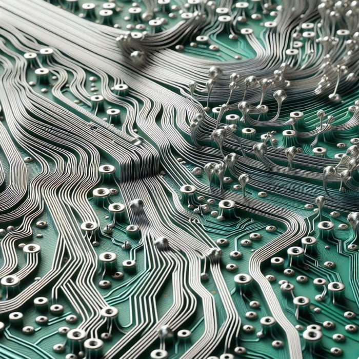 Solder Wires on PCB Board