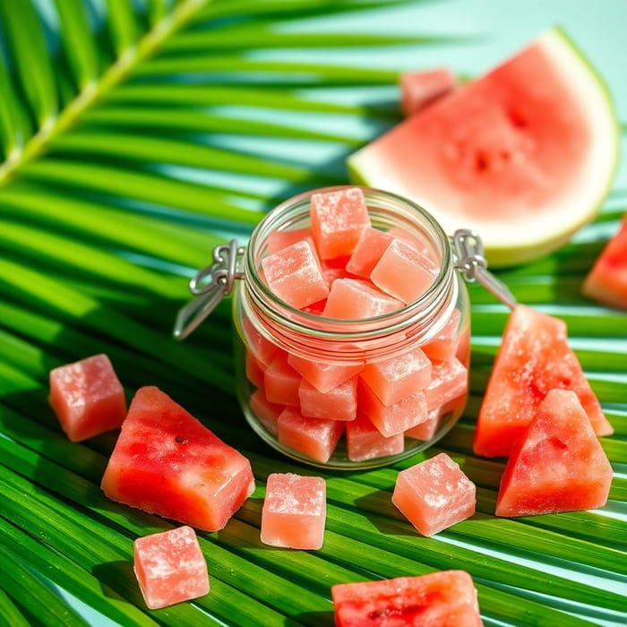 Luxury Pink Gummies for Soothing Refreshment