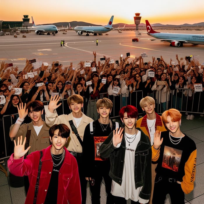 Stray Kids in Turkey: Warm Welcome from Fans at Airport