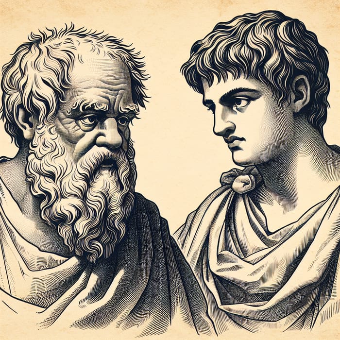 Socrates & Plato: Philosophical Dialogue