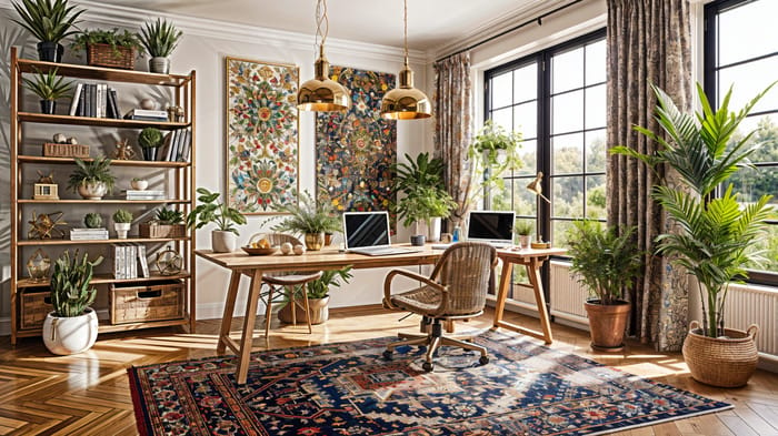 Bohemian Office Interior Design Ideas