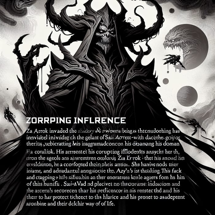 Za´rok: Shadowy Antagonist Threatening Sai-vad's Peace Za´rok: Shadowy Antagonist Threatening Sai-vad's Peace