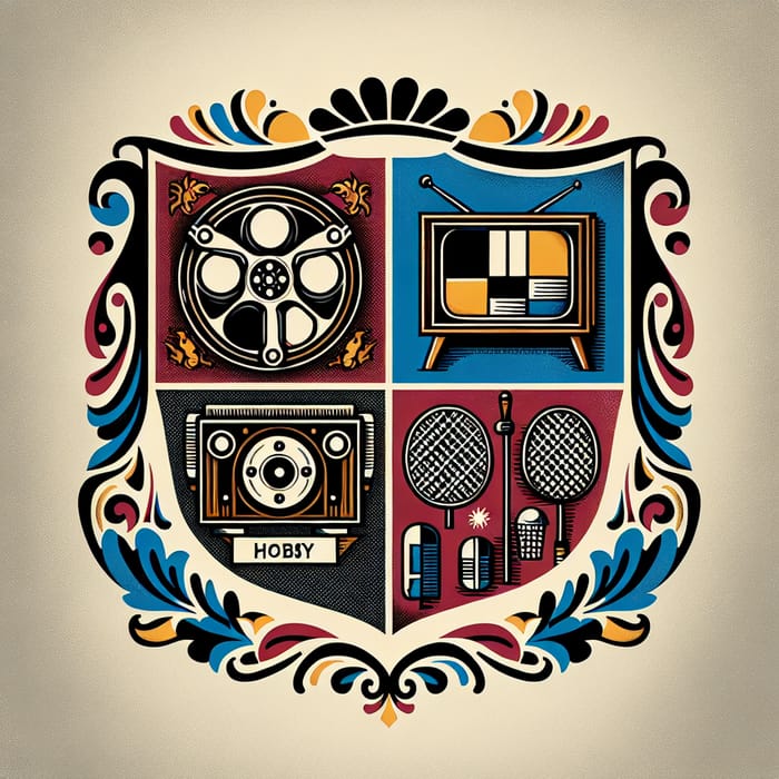 Custom Coat of Arms: Movies, TV, Music & Badminton Enthusiast