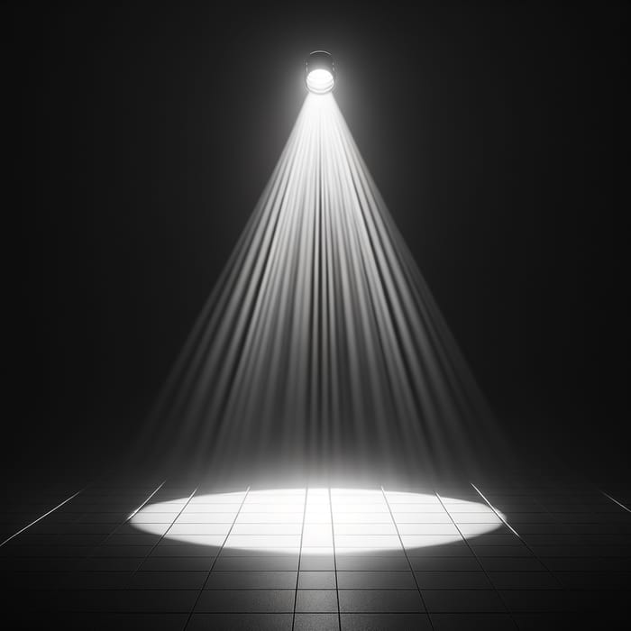 Graphic Spotlight - Illuminating Stage with Light and Shadow