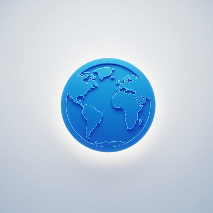 Earth Symbol of WWW - Connect Globally