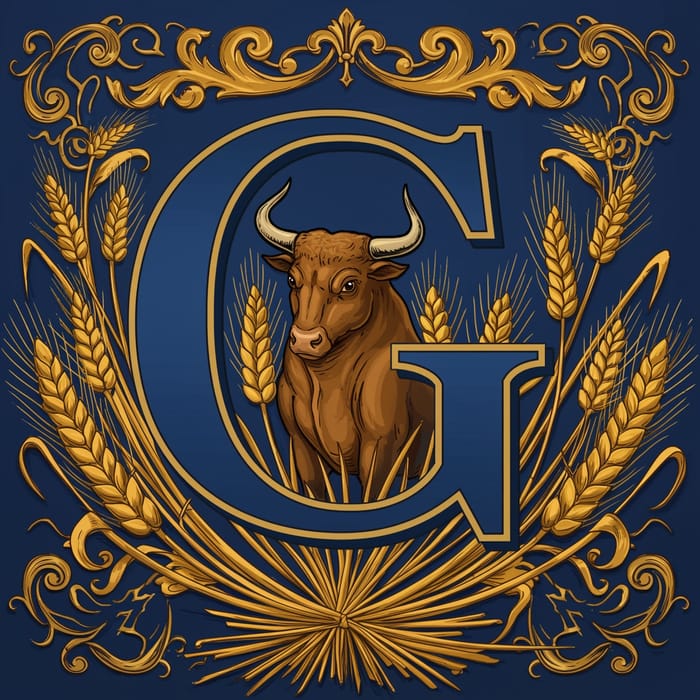 Family Crest with Agriculture Roots and Strength