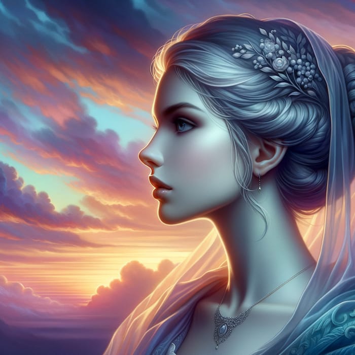 Sophisticated Regal Figure | Ethereal Digital Painting