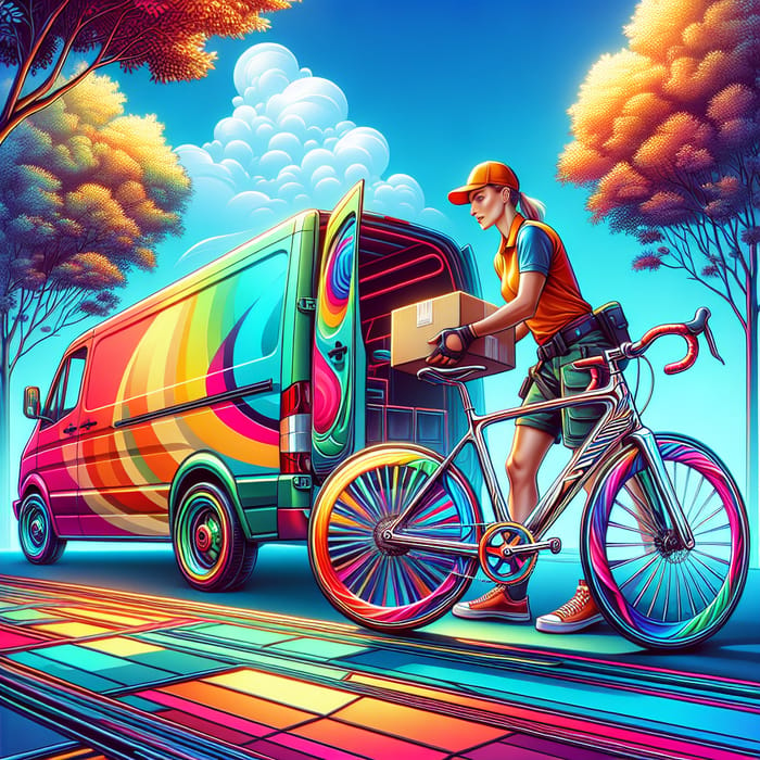 New Bike Delivery in Vibrant Style