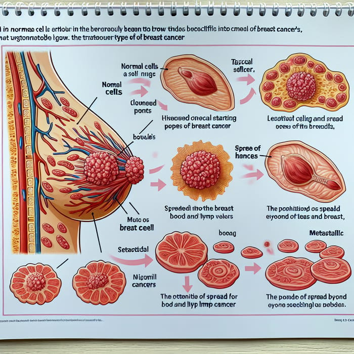 Breast Cancer Development Process: Types, Spread & Early Detection