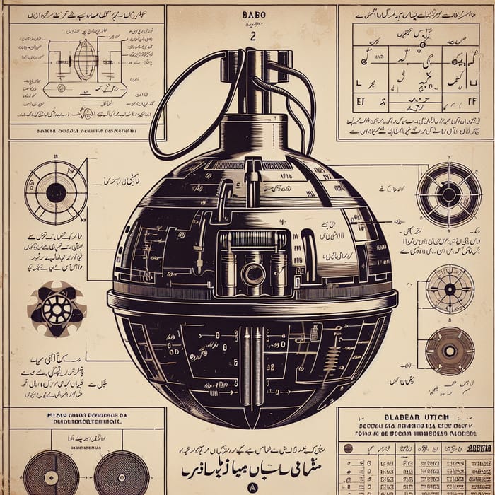 Pakistani Nuclear Bomb Illustration