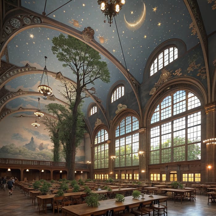 Discover a Magical School in Art Nouveau Style