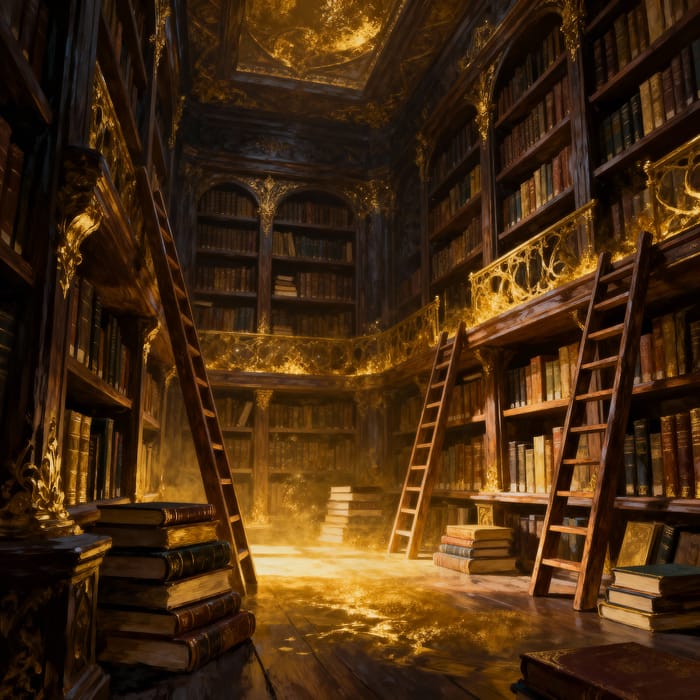 Enchanted Ancient Library - A Digital Fantasy Experience Enchanted Ancient Library - A Digital Fantasy Experience