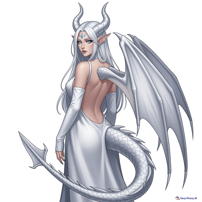 Enchanting Dragon Demihuman Female Character Design Enchanting Dragon Demihuman Female Character Design