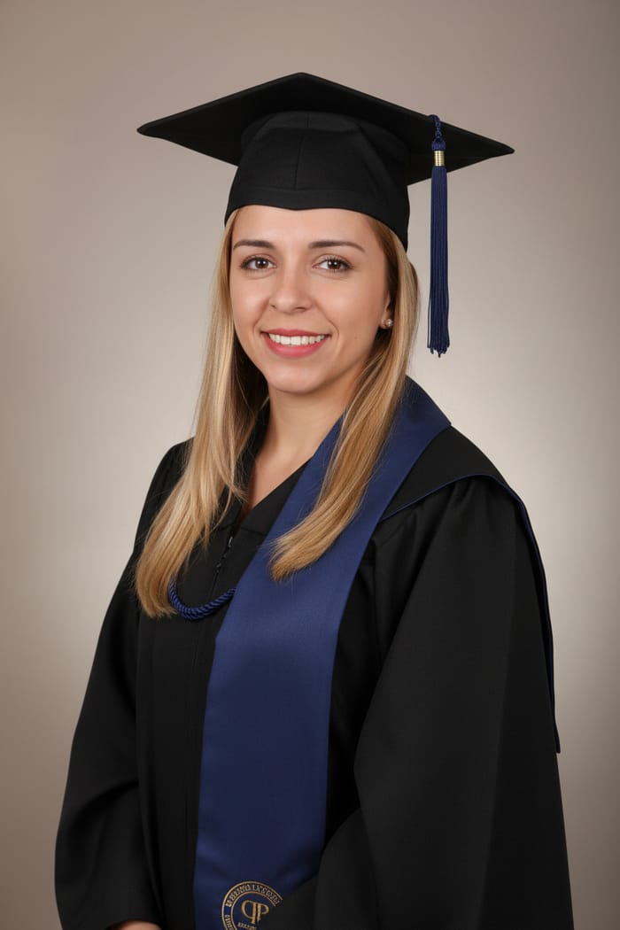 University Graduation Portrait in Classic Studio University Graduation Portrait in Classic Studio