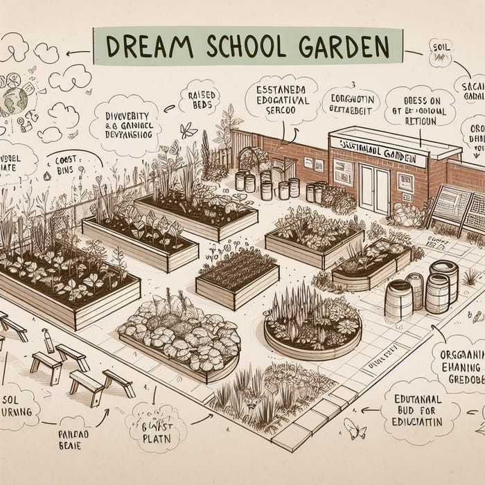 Dream School Garden: Sustainable & Educational Design