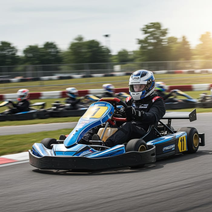 Fast Go-Kart Wins Race - Speed and Victory