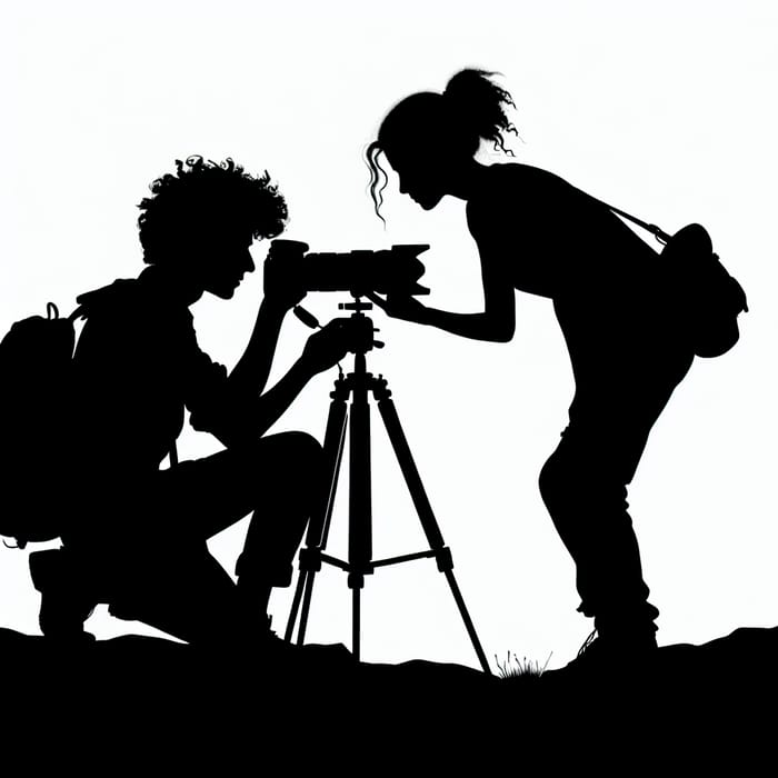 Photographer Silhouette Capturing Perfect Shot