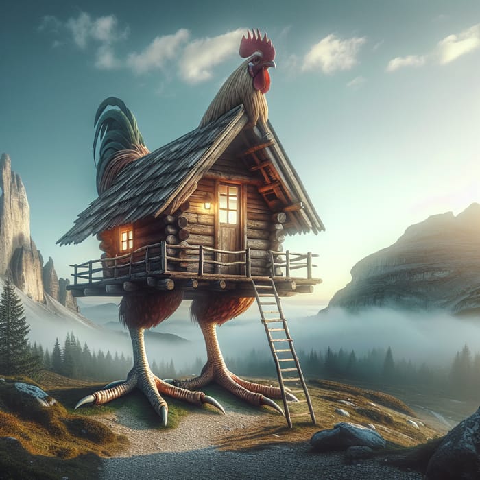 Whimsical Chicken Leg Hut Fantasy Retreat