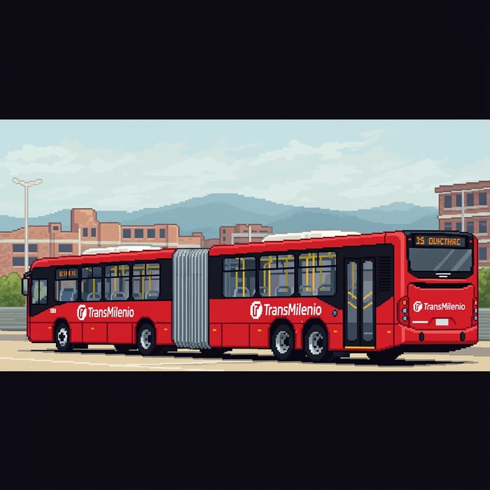 Pixel Art of Bogotá Transmilenio Pixel Art of Bogotá Transmilenio