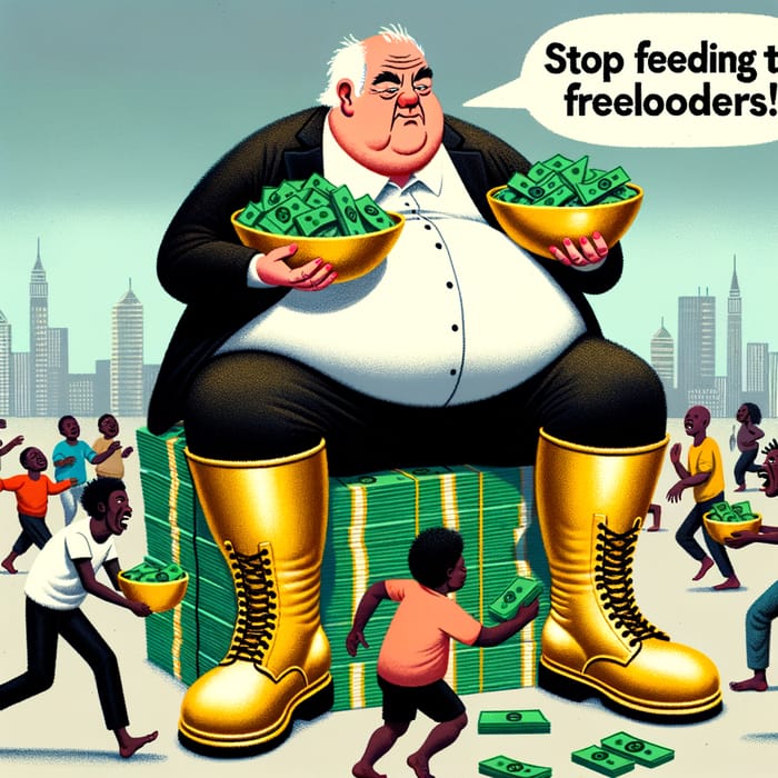 Corrupt Bureaucrat Sitting on Wealth Corrupt Bureaucrat Sitting on Wealth