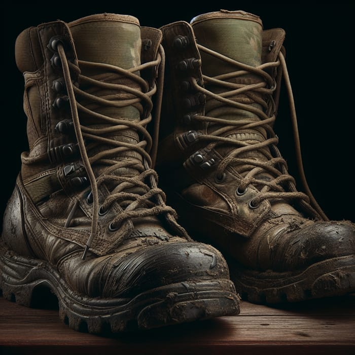 Gritty Combat Boots: Resilient & Durable Design