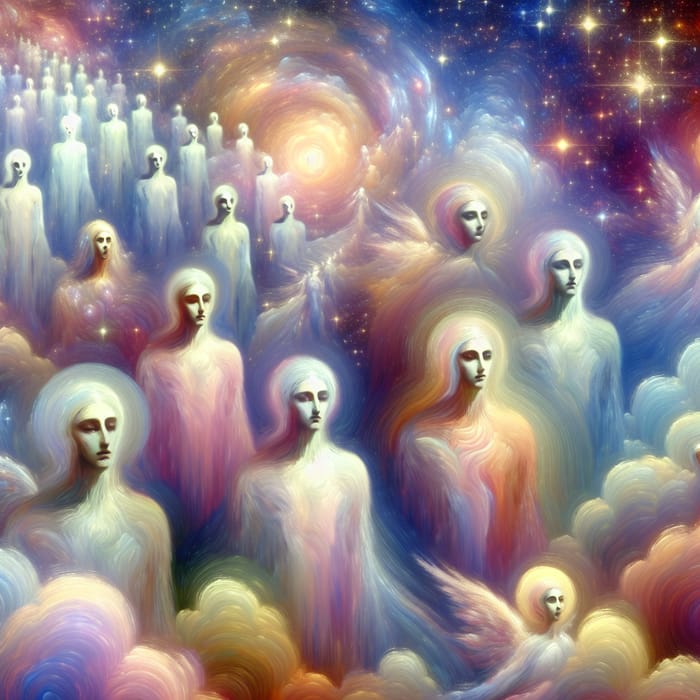 Otherworldly Entities in Celestial Cosmos | Cosmic Surrealism