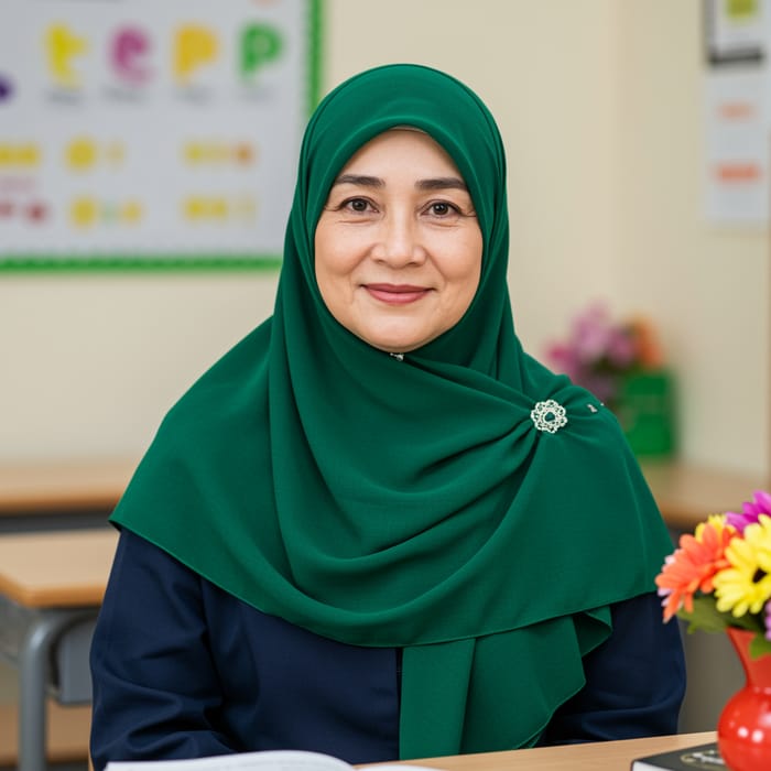 Inspirational Hijab-Wearing Teacher at 50