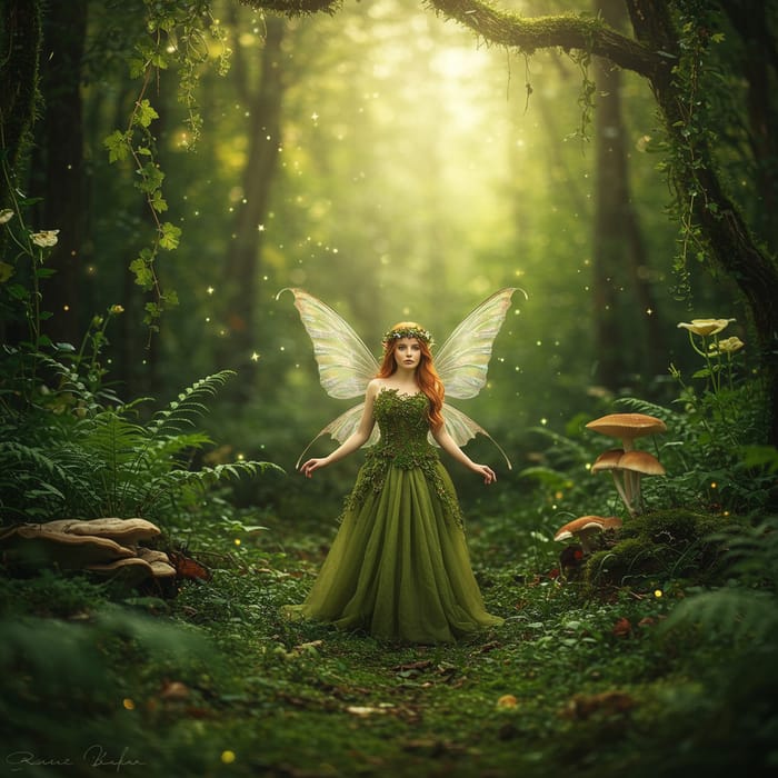 Magical Fairy in a Beautiful Forest