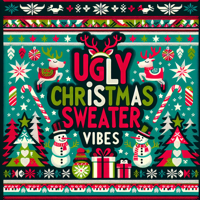 Ugly Christmas Sweater Vibes | Fun Holiday Designs